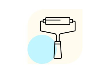 Mürekkep silindiri, vektör, piksel mükemmel, illüstratör dosyası