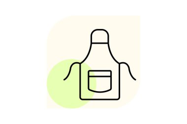 Önlük, vektör, piksel mükemmel, illüstratör dosyası