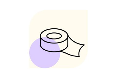 Maskeli bant, vektör, piksel mükemmel, illüstratör dosyası