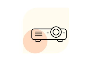 Projektör, vektör, piksel mükemmel, çizer dosyası