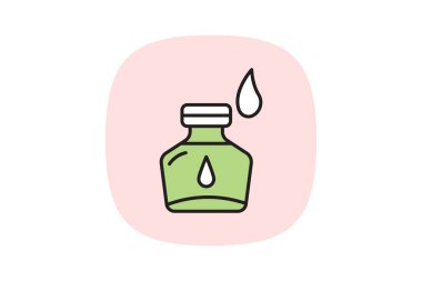 Mürekkep şişesi, vektör, piksel mükemmel, illüstratör dosyası