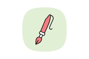 Kaligrafi kalem, vektör, piksel mükemmel, illüstratör dosyası