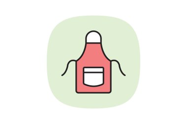 Önlük, vektör, piksel mükemmel, illüstratör dosyası