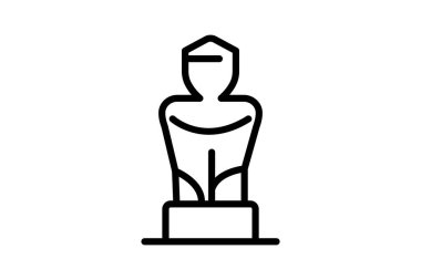 Beton heykel, vektör, piksel mükemmel, illüstratör dosyası