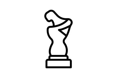 Fildişi heykel, vektör, piksel mükemmel, illüstratör dosyası