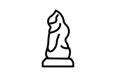 Yeşim heykel, vektör, piksel mükemmel, illüstratör dosyası