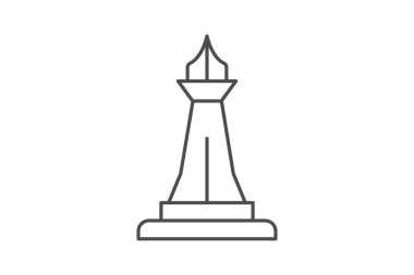 Anıt, vektör, piksel mükemmel, illüstratör dosyası