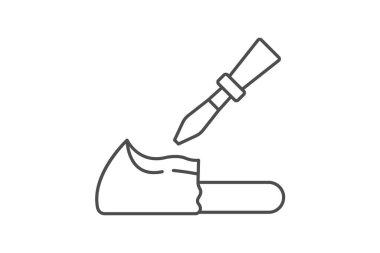 Oyma Bloğu, vektör, piksel mükemmel, illüstratör dosyası