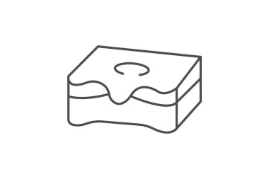 Ağda Bloğu, vektör, piksel mükemmel, illüstratör dosyası