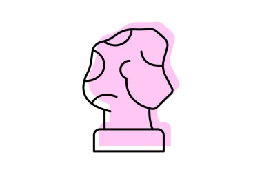 Taş heykel, vektör, piksel mükemmel, illüstratör dosyası