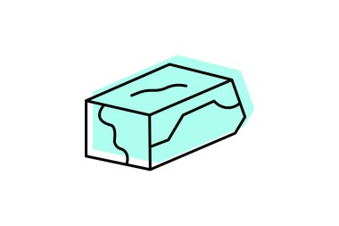 Taş Bloğu, vektör, piksel mükemmel, illüstratör dosyası