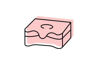 Ağda Bloğu, vektör, piksel mükemmel, illüstratör dosyası