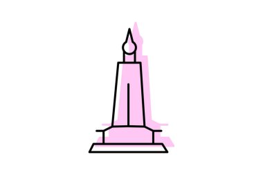 Kültürel heykel, vektör, piksel mükemmel, illüstratör dosyası