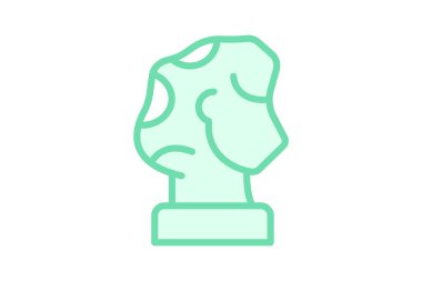 Taş heykel, vektör, piksel mükemmel, illüstratör dosyası