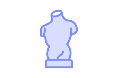 Alçı heykel, vektör, piksel mükemmel, illüstratör dosyası