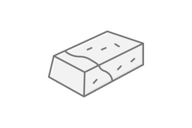 Clay Bloğu, vektör, piksel mükemmel, illüstratör dosyası