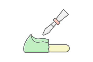 Oyma Bloğu, vektör, piksel mükemmel, illüstratör dosyası