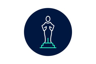 Bronz heykel, vektör, piksel mükemmel, illüstratör dosyası