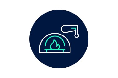 Fırın, vektör, piksel mükemmel, illüstratör dosyası ateşleniyor