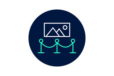 Müze Heykeli, vektör, piksel mükemmel, illüstratör dosyası