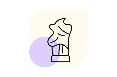 Tahta heykel, vektör, piksel mükemmel, illüstratör dosyası