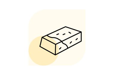 Clay Bloğu, vektör, piksel mükemmel, illüstratör dosyası