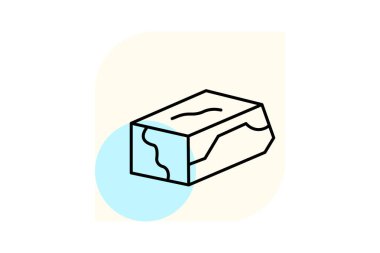 Taş Bloğu, vektör, piksel mükemmel, illüstratör dosyası