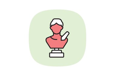 Dijital Heykel, vektör, piksel mükemmel, illüstratör dosyası