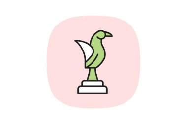 Balık Heykeli, vektör, piksel mükemmel, illüstratör dosyası