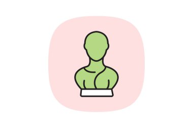 Hayvan heykeli, vektör, piksel mükemmel, illüstratör dosyası