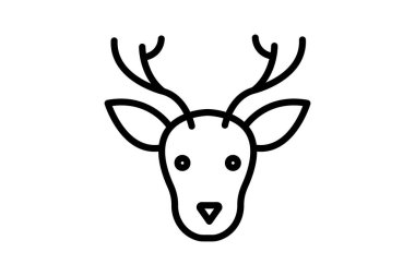 Geyik, vektör, piksel mükemmel, illüstratör dosyası