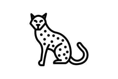 Çita, vektör, piksel mükemmel, çizer dosyası