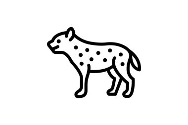 Sırtlan, vektör, piksel mükemmel, çizer dosyası