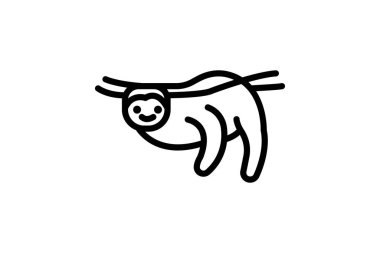 Tembellik, vektör, piksel mükemmel, illüstratör dosyası