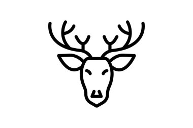 Geyik, vektör, piksel mükemmel, illüstratör dosyası