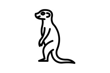 Meerkat, vektör, piksel mükemmel, illüstratör dosyası