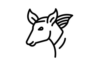 Okapi, vektör, piksel mükemmel, illüstratör dosyası