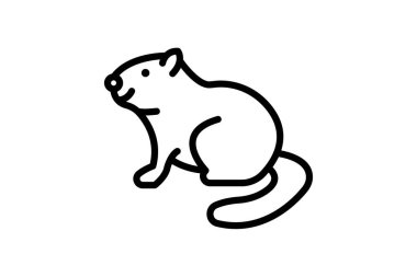 Kunduz, vektör, piksel mükemmel, illüstratör dosyası