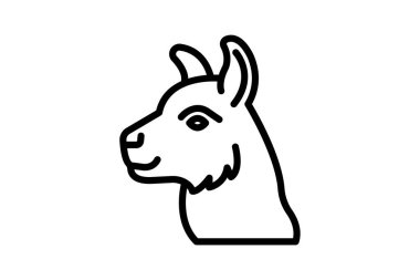 Lama, vektör, piksel mükemmel, çizer dosyası