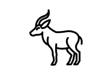 Sambar, vektör, piksel mükemmel, illüstratör dosyası