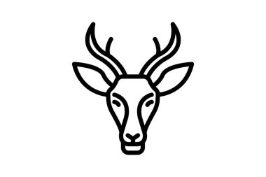 Pronghorn, vektör, piksel mükemmel, illüstratör dosyası