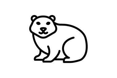 Kaya Hyrax, vektör, piksel mükemmel, illüstratör dosyası