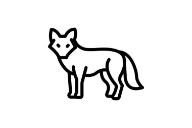 Dhole, vektör, piksel mükemmel, illüstratör dosyası