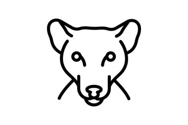 Fossa, vektör, piksel mükemmel, illüstratör dosyası