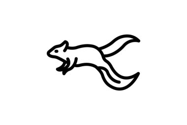 Uçan Sincap, vektör, piksel mükemmel, illüstratör dosyası