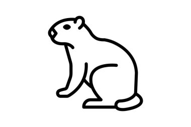 Marmot, vektör, piksel mükemmel, illüstratör dosyası