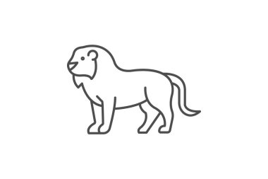 Aslan, vektör, piksel mükemmel, illüstratör dosyası