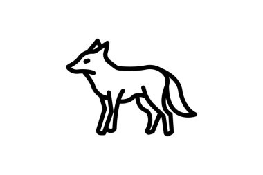 Maned Wolf, vektör, piksel mükemmel, illüstratör dosyası