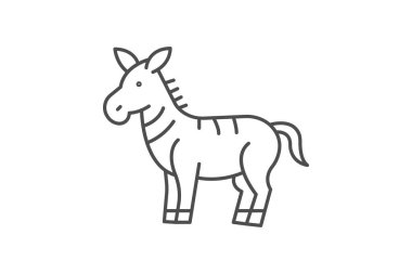 Zebra, vektör, piksel mükemmel, illüstratör dosyası