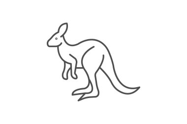 Kanguru, vektör, piksel mükemmel, illüstratör dosyası